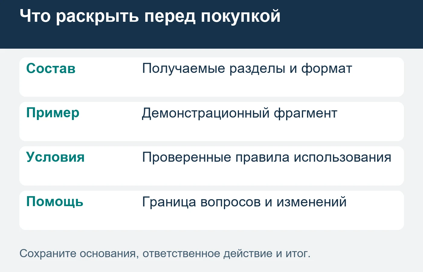 Карточка связывает изображение дома с тем материалом, который действительно получает покупатель.